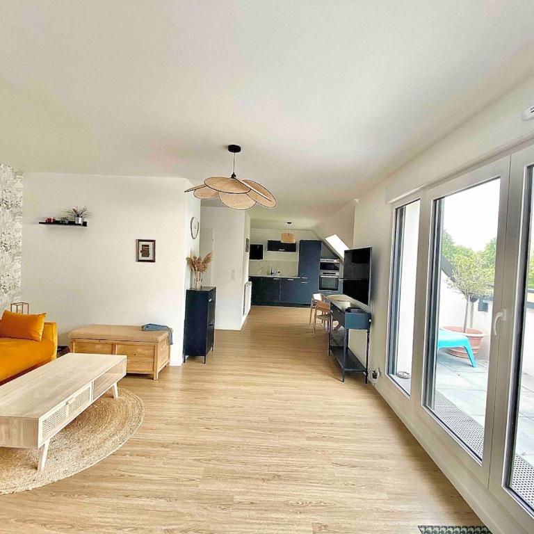 Appartement Vue Château - parking privé - 80m2 - Vaugueux Caen - Appartement 2 Chambres - 1