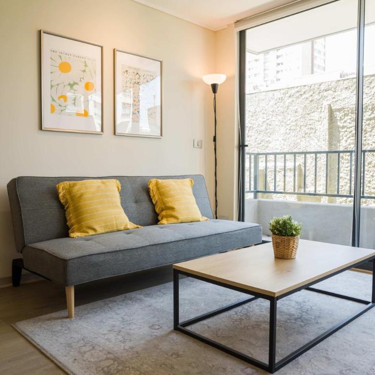 Bright 2D2BR Santiago Apartment Near Attractions - Apartment - 6