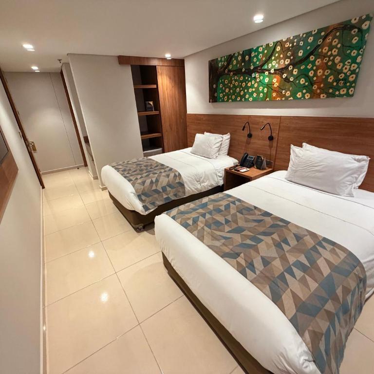Ambar Hotel Boutique Cali - Habitación Doble Estándar - 2 camas - 2