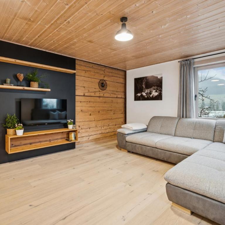 Bergzeit für Familien mit Garten - Deluxe Apartment mit 1 Schlafzimmer und Gartenblick - 1