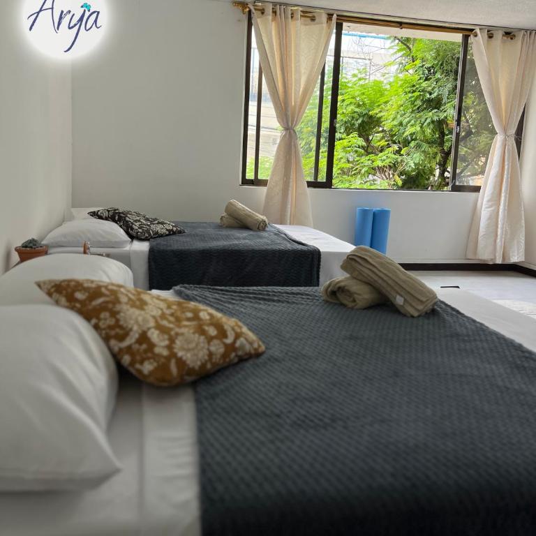 Arya Land Yoga Hostel - Habitación Doble - 2 camas - 2