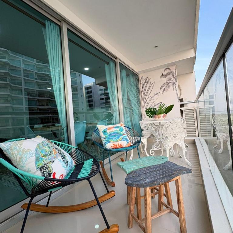 Cerca hotel Americas y hotel Radisson Cartagena Zona Morros a 3 minutos del Centro de convenciones de las Americas - Two-Bedroom Apartment - 8