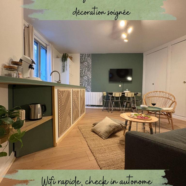Cosy F2- Centre Caen & Abbaye - Appartamento con 1 Camera da Letto - 1
