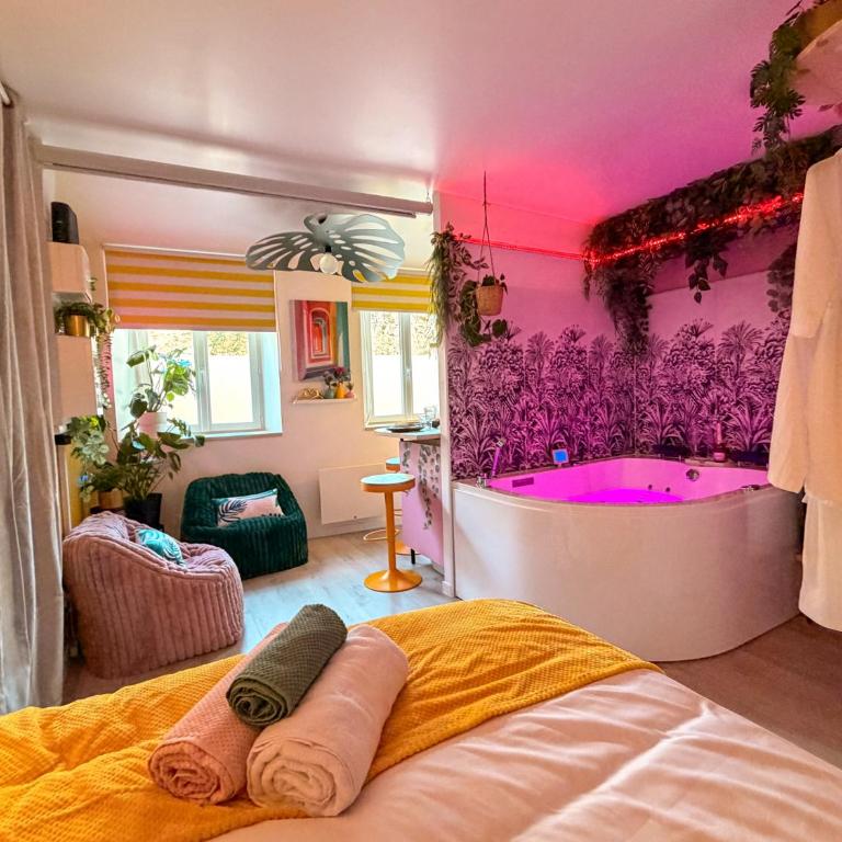 Hanamori, Suite Balnéo & Cinéma proche Grenoble - Appartement 1 Chambre - 14