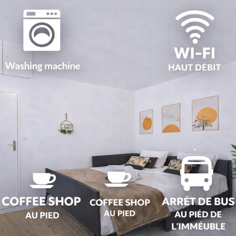 cozy apartment in city , free wifi ,coffe shops downstairs - Appartamento con 1 Camera da Letto - 2