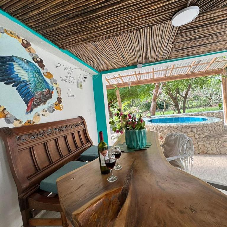 Cabaña Kalaia, completamente privada con Jacuzzi a un minuto de la playa - One-Bedroom House - 13