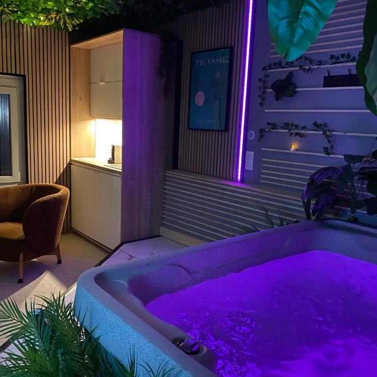Villa Oasis - Appartements à thèmes - Appartement 1 Chambre avec Baignoire Spa - 22
