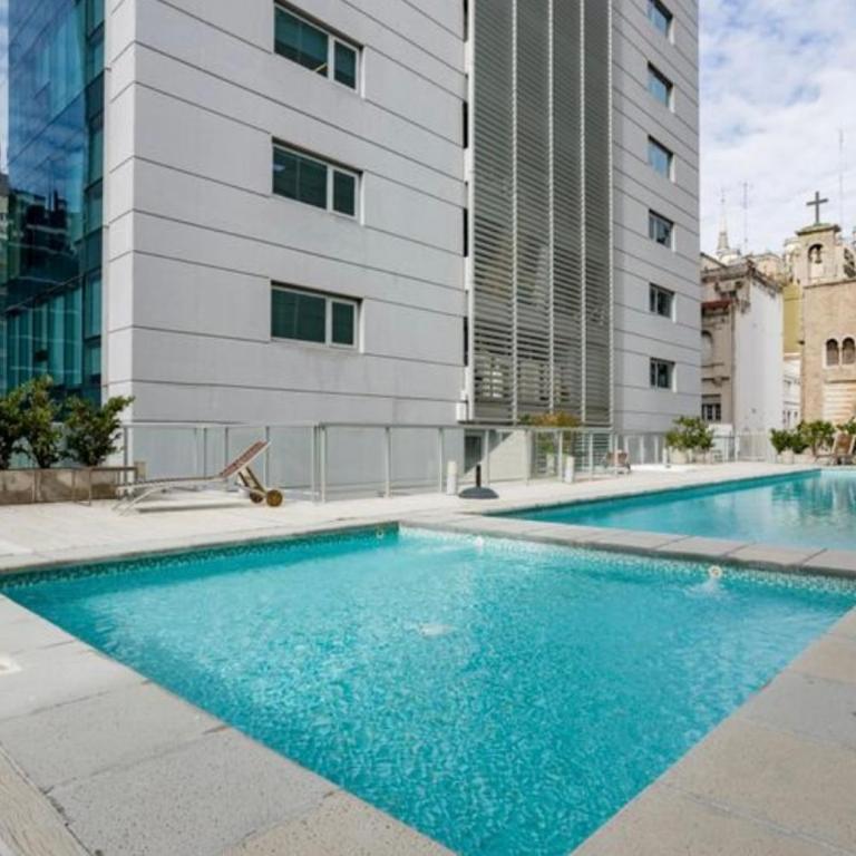Departamento Premium en la famosa Torre Bellini, en el centro, con piscina, jacuzzi, gimnasio y vista increible a la ciudad de Buenos Aires, capacidad máxima 5 personas - Apartamento de 1 dormitorio - 30