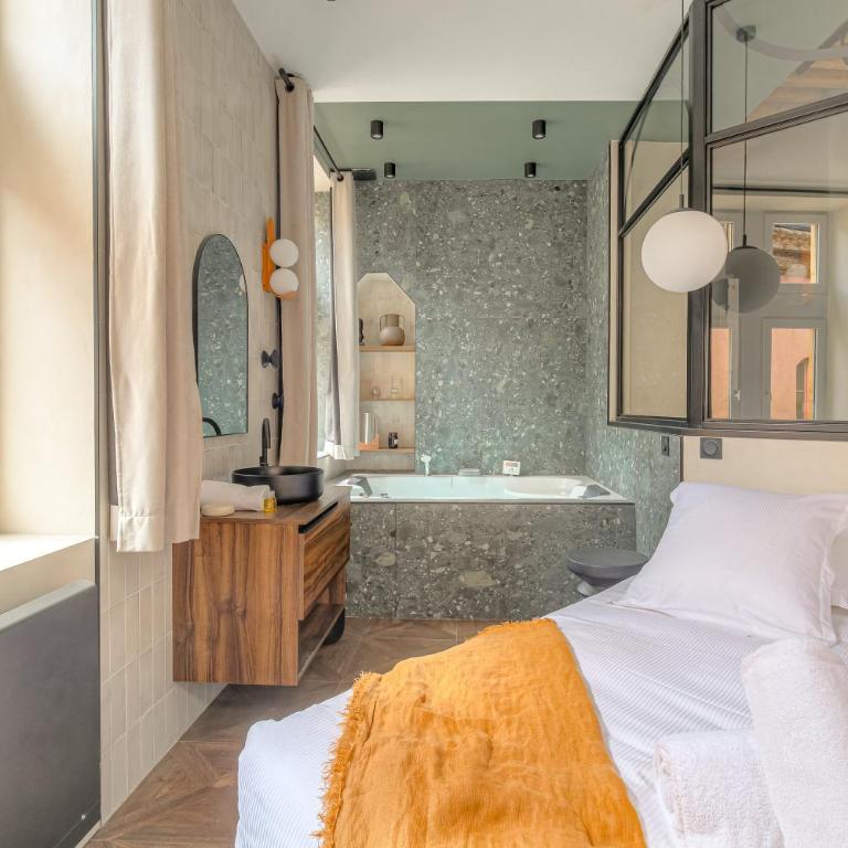 LaBolla, charmant cocon avec spa, cœur de Lyon - Apartment mit 1 Schlafzimmer - 38