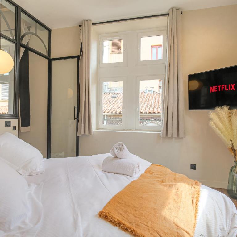 LaBolla, charmant cocon avec spa, cœur de Lyon - Apartment mit 1 Schlafzimmer - 39