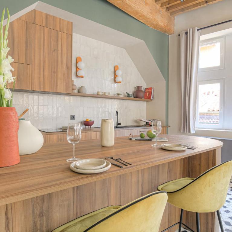 LaBolla, charmant cocon avec spa, cœur de Lyon - Apartment mit 1 Schlafzimmer - 41