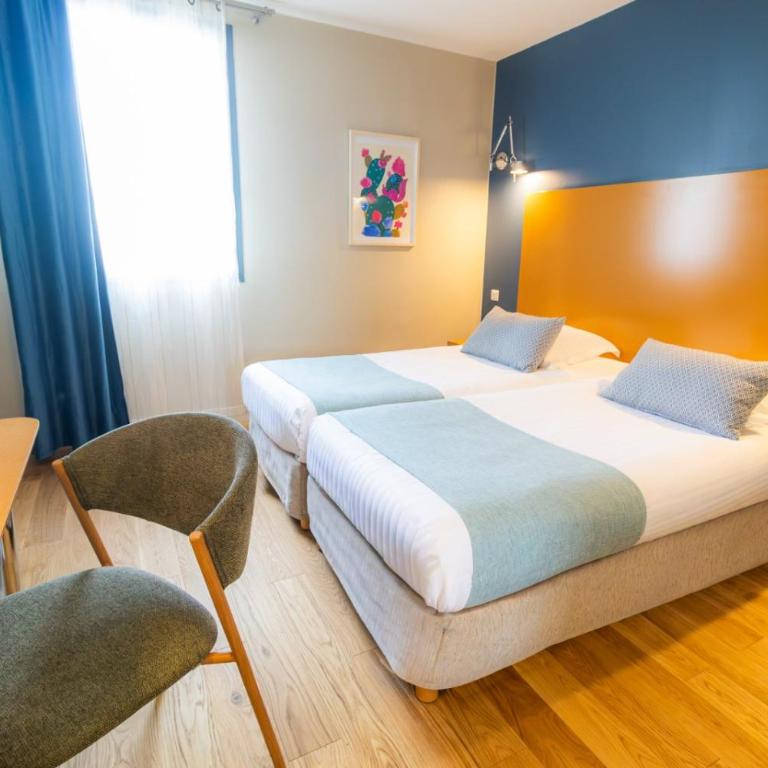 Hôtel les jardins du canal - piscine chauffée à 28 degrés - parking gratuit - garage - bornes électriques - accueil vélos et motos - kids friendly-solaire ecoresponsable - Chambre Double Standard - 1