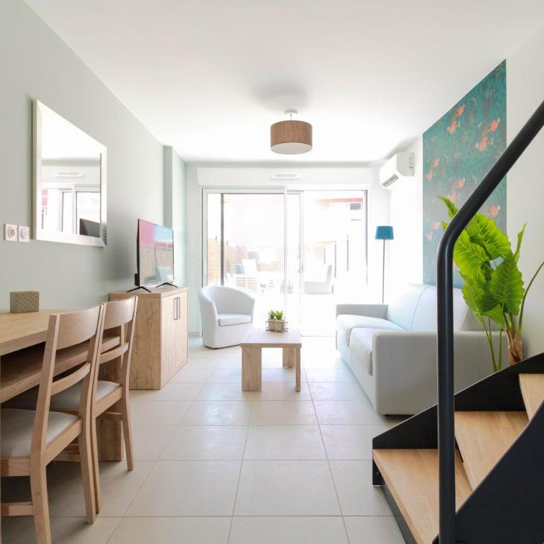 SELECT'soHOME - Duplex pour 6 personnes à La Favière avec piscine et proche plage ! - POS-D - Appartement 2 Chambres avec Terrasse - 4