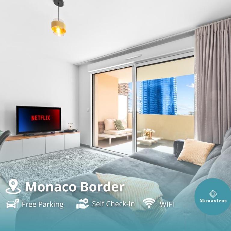Monaco Border - Terrasse vue mer - Piscine - FF - Appartement 1 Chambre - 1