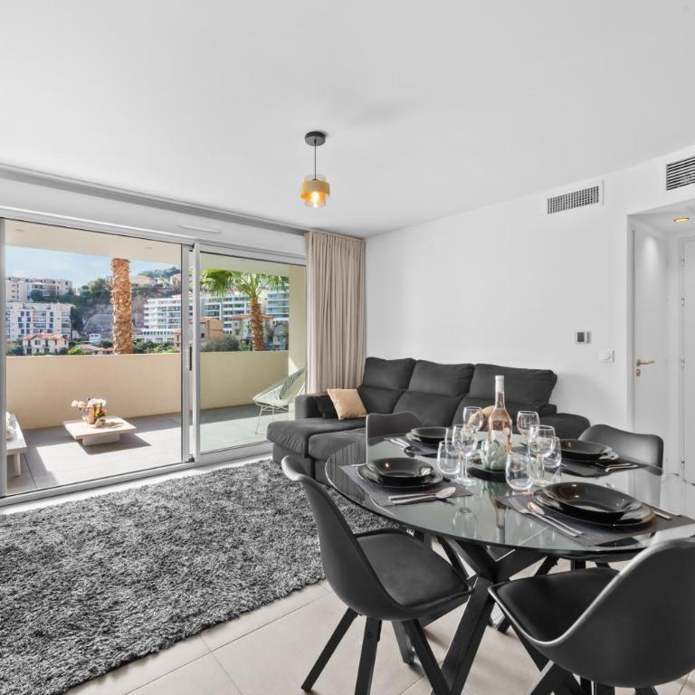 Monaco Border - Terrasse vue mer - Piscine - FF - Appartement 1 Chambre - 2