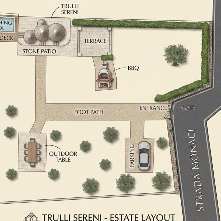 Trulli Sereni with large relaxing garden - Villa con 2 Camere da Letto - 21