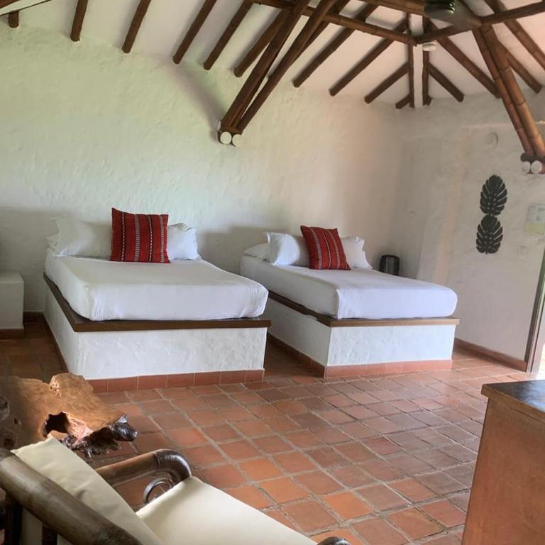 Rancho Eden - Habitación con 2 camas grandes - 5