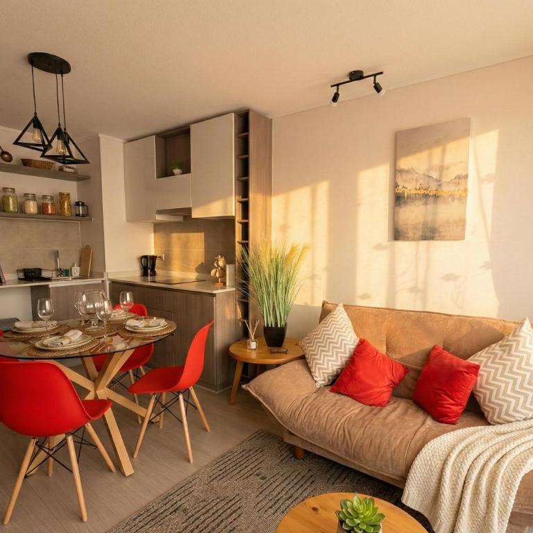 Ñuñoa I Metro Irarrazaval I Dpto Nuevo - One-Bedroom Apartment - 6