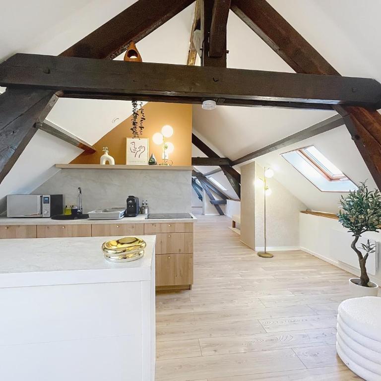 Saint-Nicaise - Appartement de Charme - Maisons Champagne 1 min - Reims - Appartamento con 2 Camere da Letto - 4