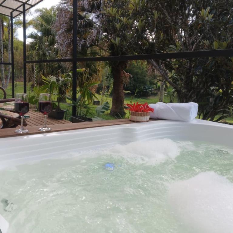 Cabaña con Jacuzzi Privado en El Peñol El palmar lodge - Two-Bedroom Apartment - 6