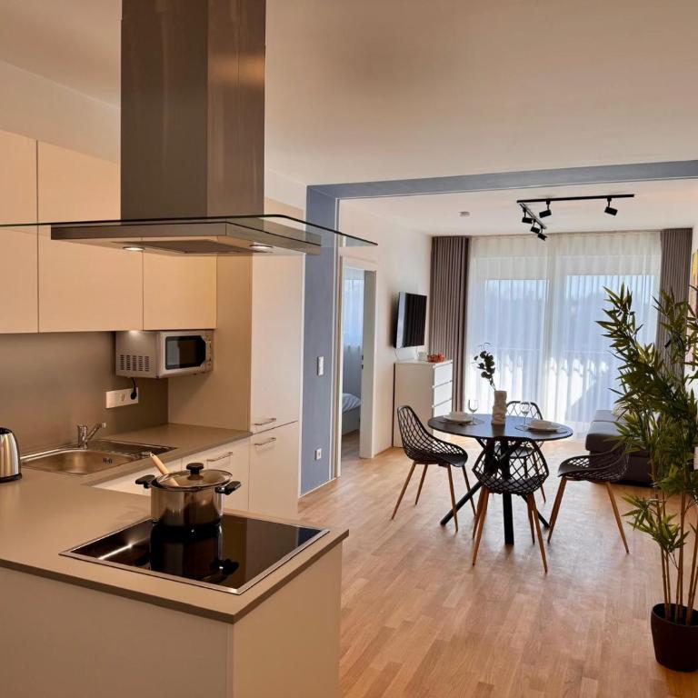 M2Suites by BestChoice - Messe - Parking - Self-Check-in - Apartment mit 2 Schlafzimmern und Balkon - 12