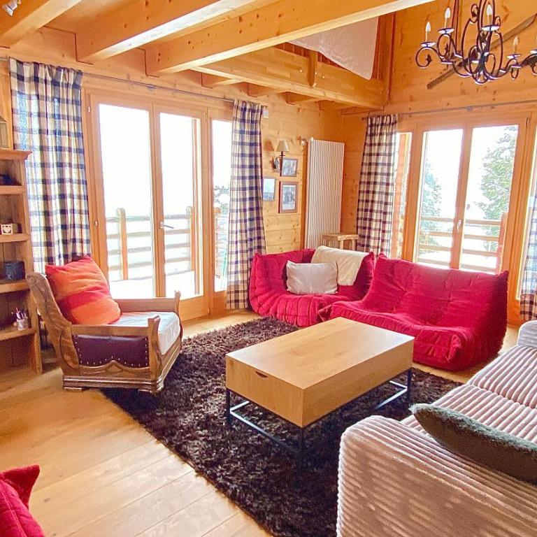 La Pourvoirie - 4 Vallées - Thyon-Les Collons, 10 pers, ski à 200 m, 4 parkings, vue fantastique ! - Superior Chalet - 6