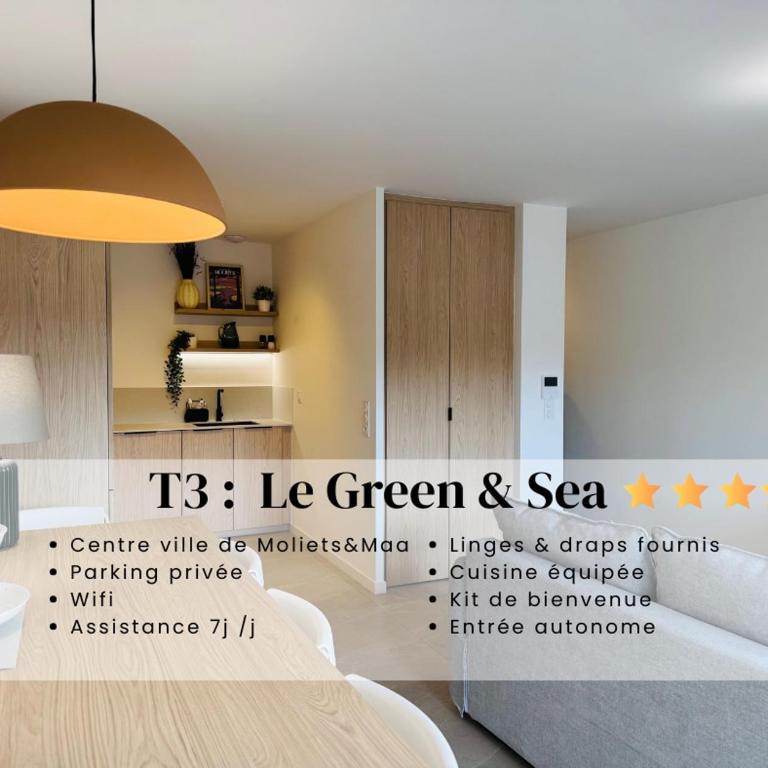Appartement Green and Sea, à 10 minutes des plages en vélo - Appartement 2 Chambres - 1