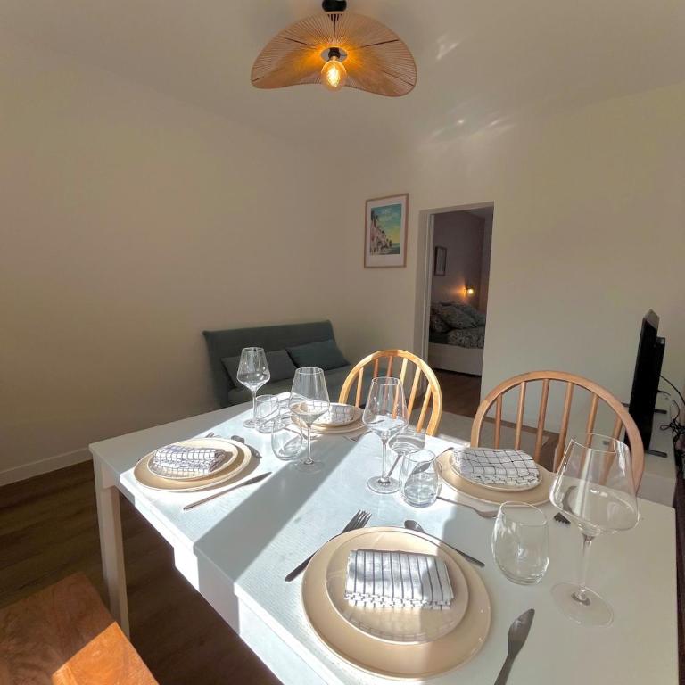 L'atelier Azur - T2 Saint-Nazaire - Appartement 1 Chambre - Vue sur Jardin - 6