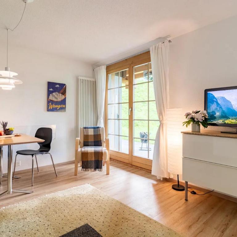 Modern Wengen Studio - Ski-in, Ski-out - by Wengen Rentals - Apartment mit Blick auf die Berge - 16