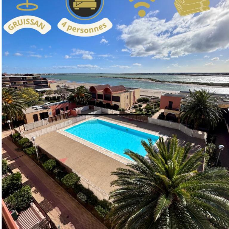 Sublime résidence, Piscine, Accès plage & Port de plaisance - Two-Bedroom Apartment with Terrace and Sea View - 1
