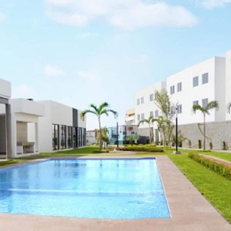 Depto Moderno Blanco Esmeralda 3 min Malecón y Playas - Apartamento de 3 dormitorios - 11