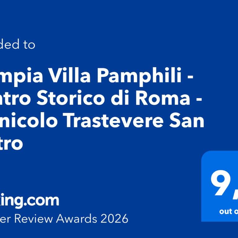 Olimpia Villa Pamphili - Centro Storico di Roma - Gianicolo Trastevere San Pietro - Appartamento con 2 Camere da Letto - 2