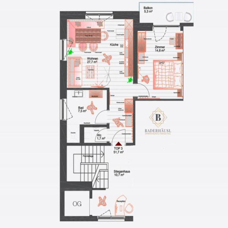Apartment in Bramberg near Cable Car - Apartment mit 2 Schlafzimmern - 30