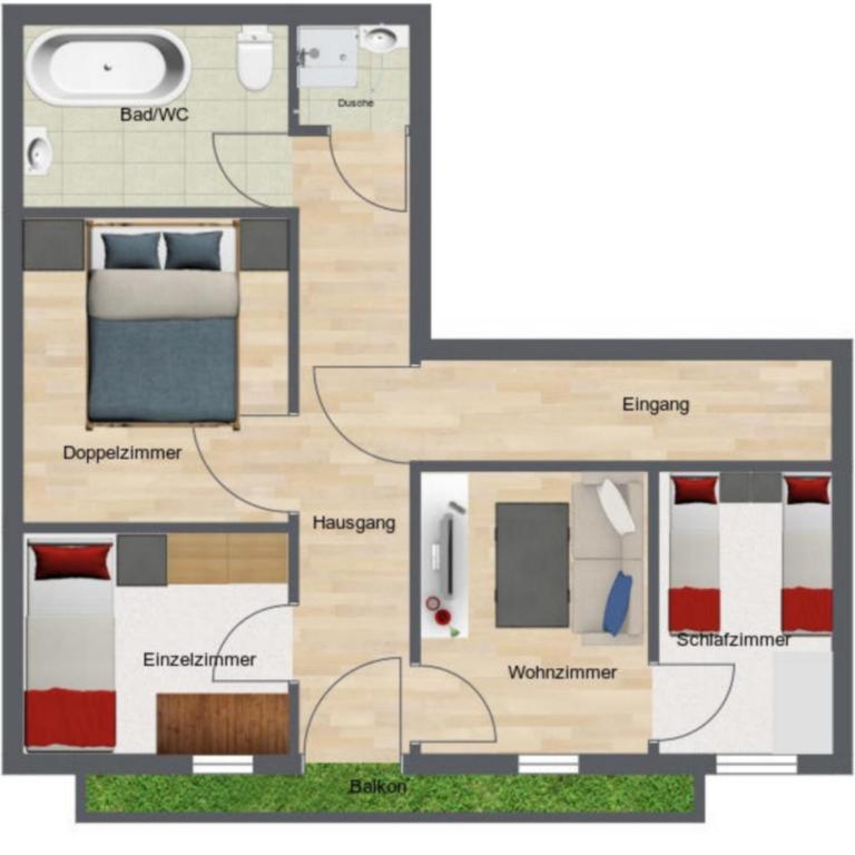 Gasthof zur Traube - Suite con 3 Camere da Letto - 4