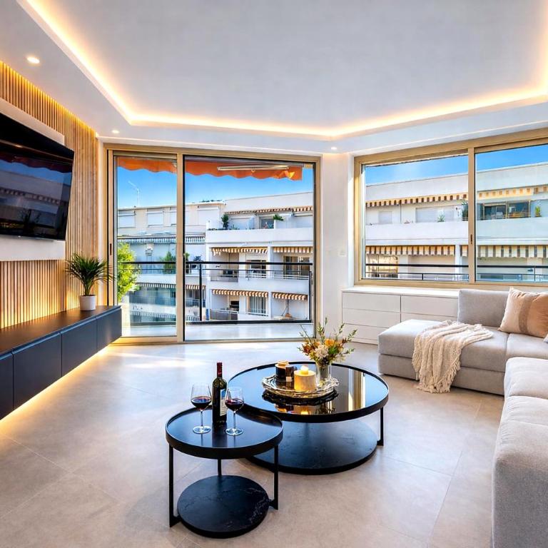Prestige Maubourg & Exclusive Sea View Terrace - Deluxe Apartment mit Balkon und 2 Schlafzimmern - 11