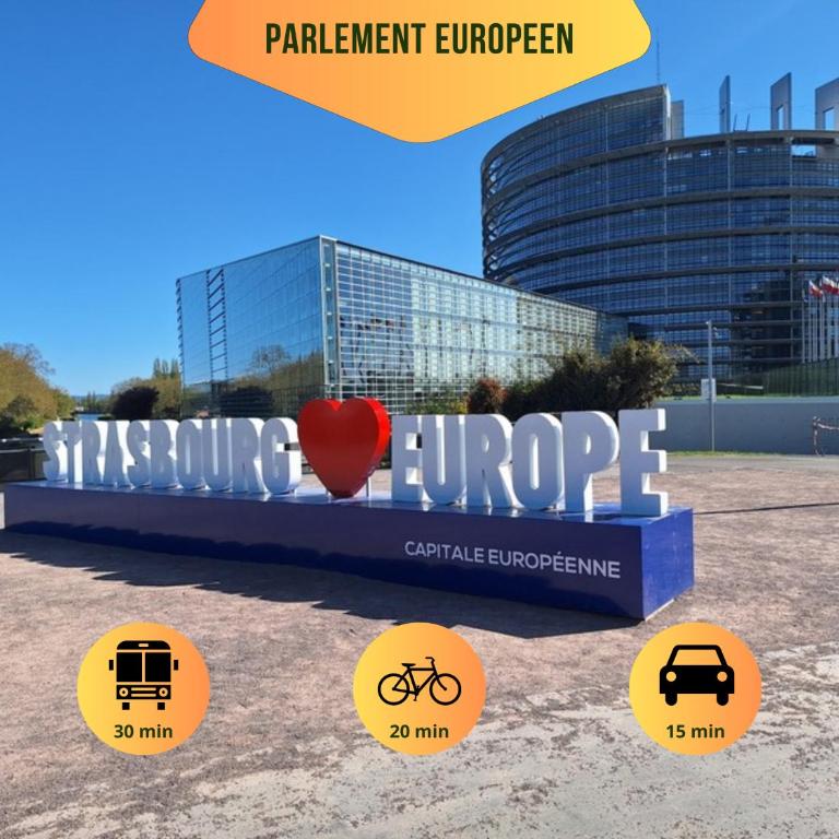 Studio Strasbourg Gare Tram CHU - Monolocale con Divano-Letto - 12