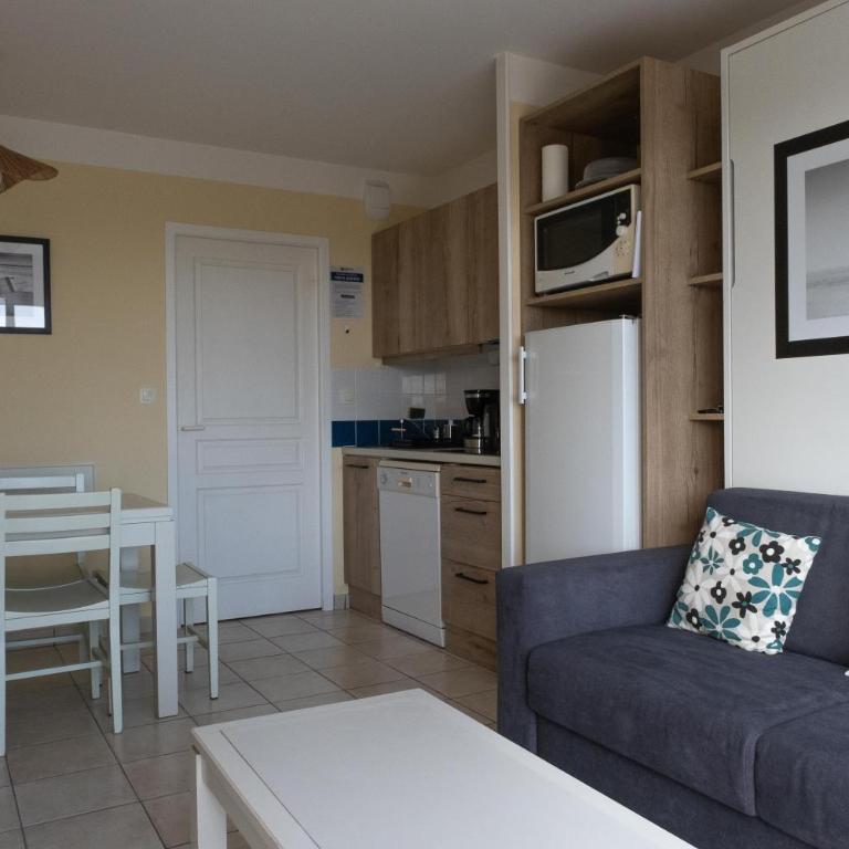 Les Sables-d'Olonne - Vue Mer, Terrasse, Wifi Fibre & Piscine, à 2 pas de l'Océan - E101 - Appartement 1 Chambre - 3