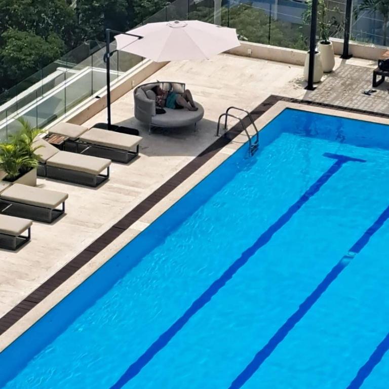 Apartamento Moderno vista al mar, Piscina, Jacuzzi, Sauna, Turco - One-Bedroom Apartment - 12