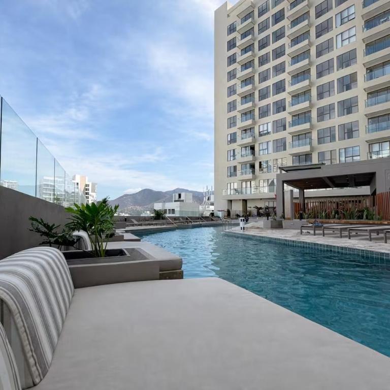 Loft de lujo con vista al mar, la sierra, terraza con piscina y jacuzzis - Apartamento de 1 dormitorio - 34