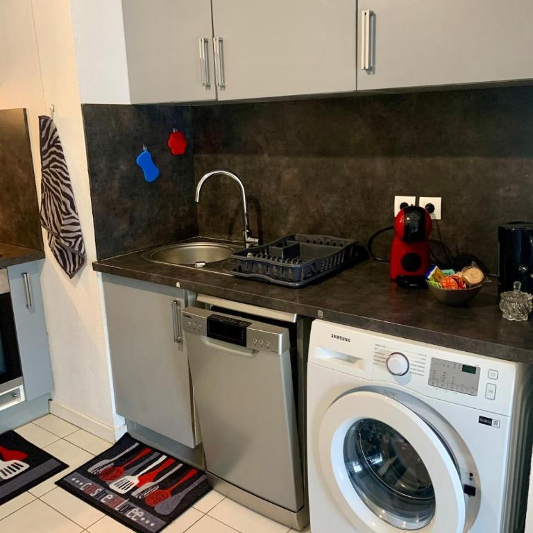 Agréable 2 pièces climatisé parking gratuit - Apartamento de 1 dormitorio - 14