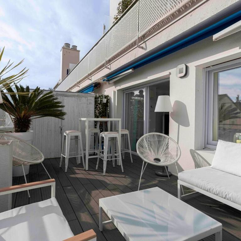 Cannes Bliss - 12mn à pied du Palais, 5mn plages, clim, terrasse - Apartamento de 2 dormitorios con terraza - 2