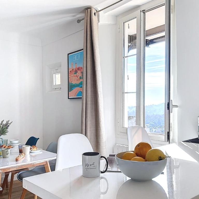 Joli 2 pièces calme & vue au coeur de Biot village - Appartement 1 Chambre avec Vue - 9