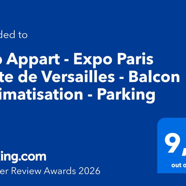 Pop Appart - Expo Paris Porte de Versailles - Balcon - Climatisation - Parking - Appartement 1 Chambre - 38