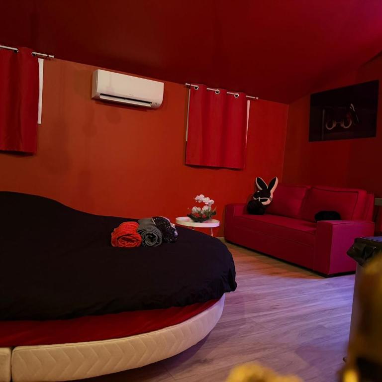 Love Room- Jacuzzi XXL- Climatisé- Table massage Accessoires - Appartement 1 Chambre - 6