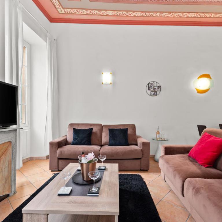 FELIX FAURE II - Somptueux 2 pièces -Plage 1 minute - Menton Centre - One-Bedroom Apartment - 1