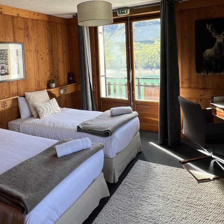 Chalet de Roselend - Chambre Double ou Lits Jumeaux Standard avec Balcon - 3