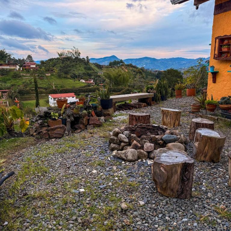 Alojamiento Cabaña El Peñol, cerca Piedra, Guatapé - Casa de 2 dormitorios - 3