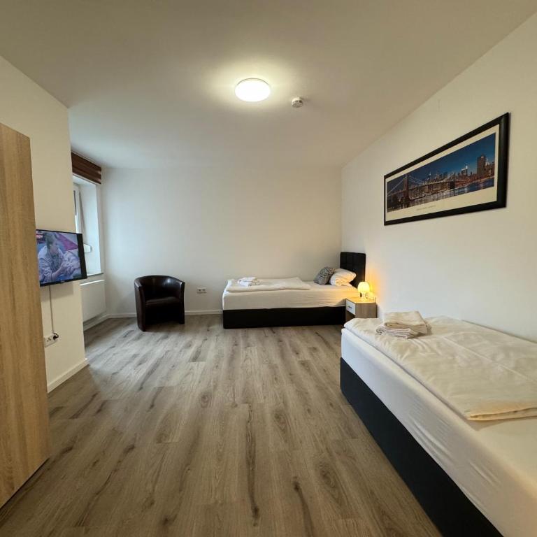 Pension Linderhof Augsburg - Apartment mit 2 Schlafzimmern - 12