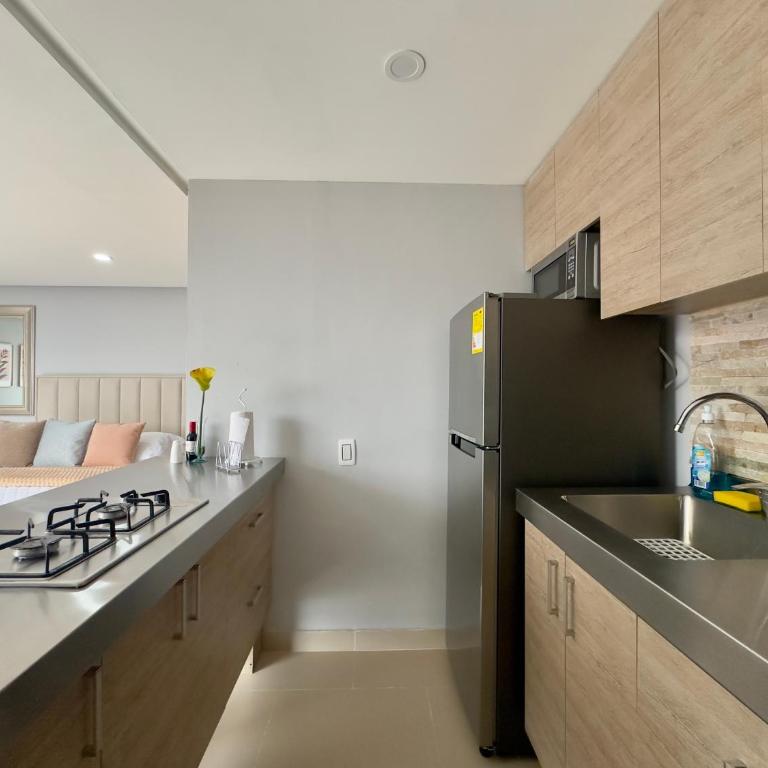 La Frontera Nice Views Loft with AC, El Poblado - One-Bedroom Apartment - 14