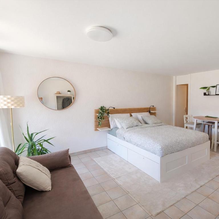 Bright studio Martigny - 30 min from Verbier - free parking - Apartment mit 1 Schlafzimmer - 4